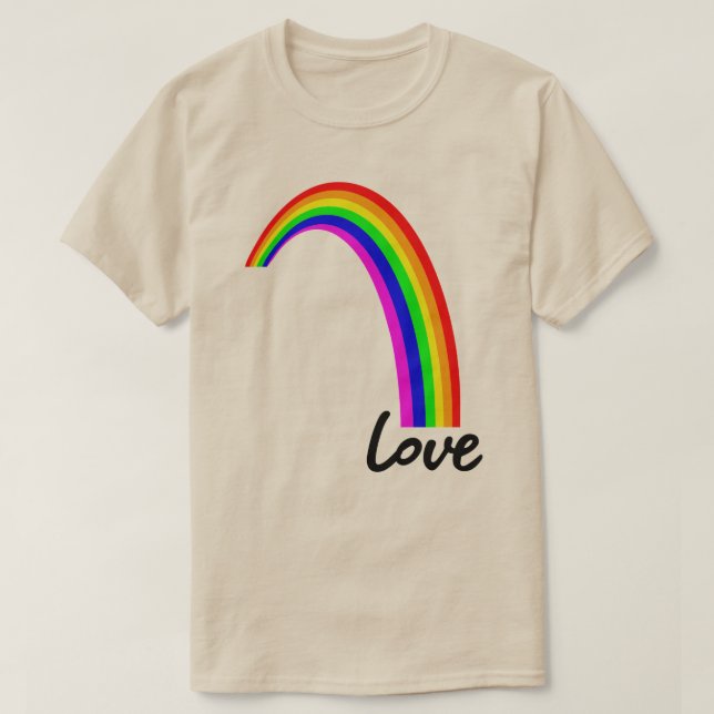 T-SHIRT RAINBOW LOVE (Design devant)