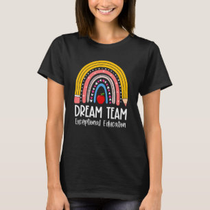 T-shirt Rainbow Pencil Dream Équipe d'éducation exceptionn