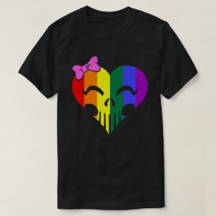 T-shirt Rainbow Pride Skully Unisex