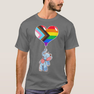 T-shirt Rainbow Progress Elephant Identité sexuelle Nonbin
