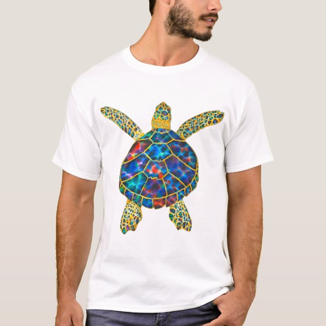 T-shirt Rainbow Sea Turtle Copy (Devant)