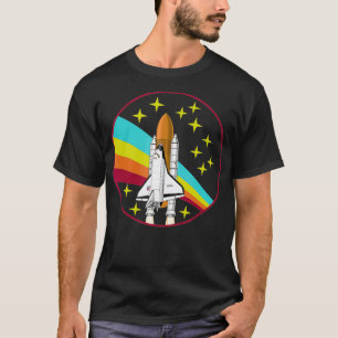 T-shirt Rainbow Space Shuttle Rocket Launch