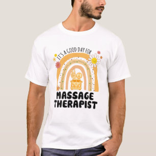 T-shirt Rainbow Super de massage de la paix Vintage