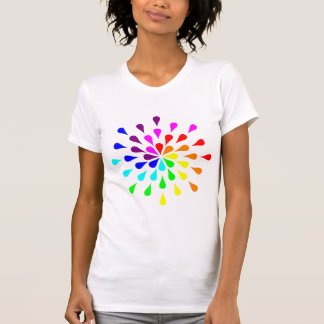 T-shirt Rainbow teardrops