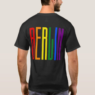 T-shirt Rainbow Text LGBT Berlin Gay pride LGBTQ CSD