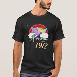 T-shirt Rainbow Unicorn 50E Anniversaire T Unicorn 1972 Na