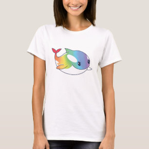 T-shirt Rainbow Whale