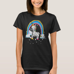 T-shirt Rainbow Zebracorn Afrique Imaginaire animal Zebra 
