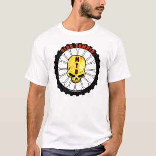 T-SHIRT RAIS D'OS DE ZOMBI DE VÉLO