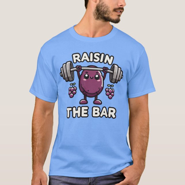T-shirt Raisin Bar - Amusante Gymnase Gym Motivationnelle (Devant)