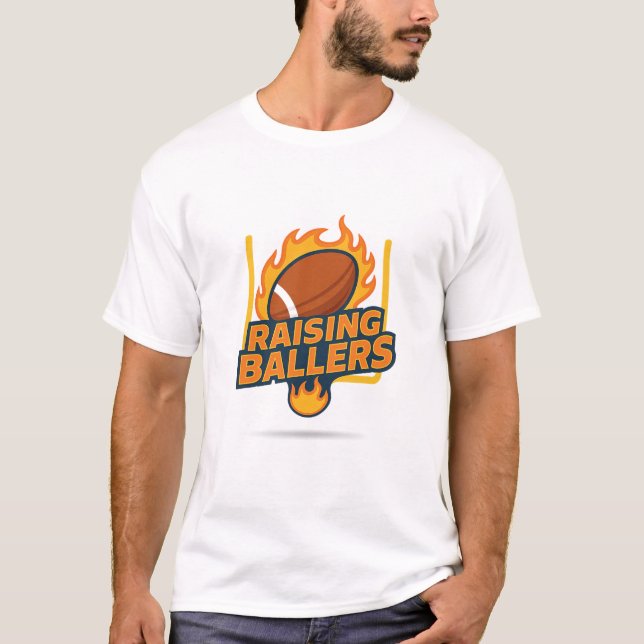 T-shirt Raising Ballers Fiery Football  (Devant)