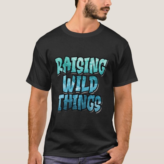 T-shirt Raising Wild Things  (Devant)