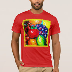 T-shirt Raisins, Lime, Orange, Fruits de pomme. Commandez