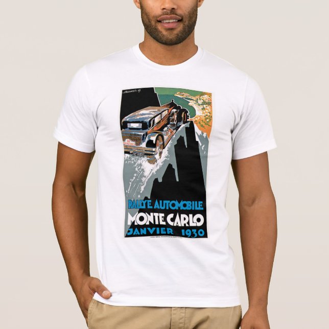 T-shirt Rallye Automobile Monte Carlo (Devant)