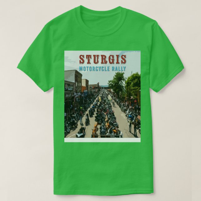 T-shirt Rallye moto Sturgis 2 (Design devant)
