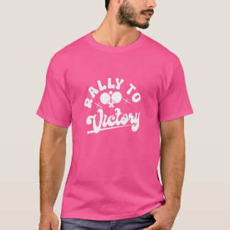 T-shirt Rallye Ping Pong À Victoire Table Tennis Rack