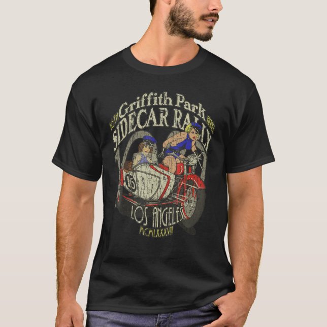 T-shirt Rallye Sidecar du parc Griffith 1987 (Devant)