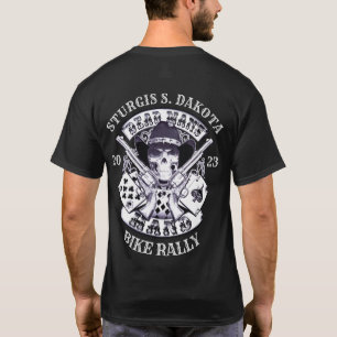 T-shirt Rallye Vélo Sturgis 2023 Mans Mort Mains Cowboy