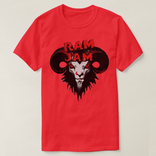 T-shirt Ram Jam Retro Rock Music (Design devant)