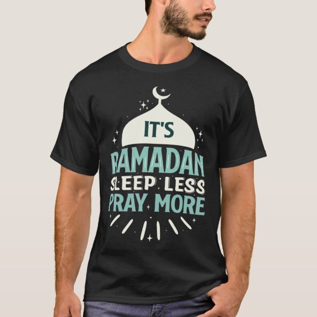T-shirt Ramadan Kareem Fasting  For Muslim Islamic  Idea (Devant)