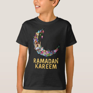 T-shirt Ramadan Kareem Moubarak sur la lune de jeûne