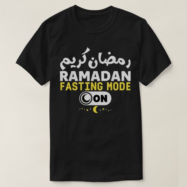 T-shirt Ramadan Karim Citation Mode de jeûne Sur Cool Rama (Design devant)