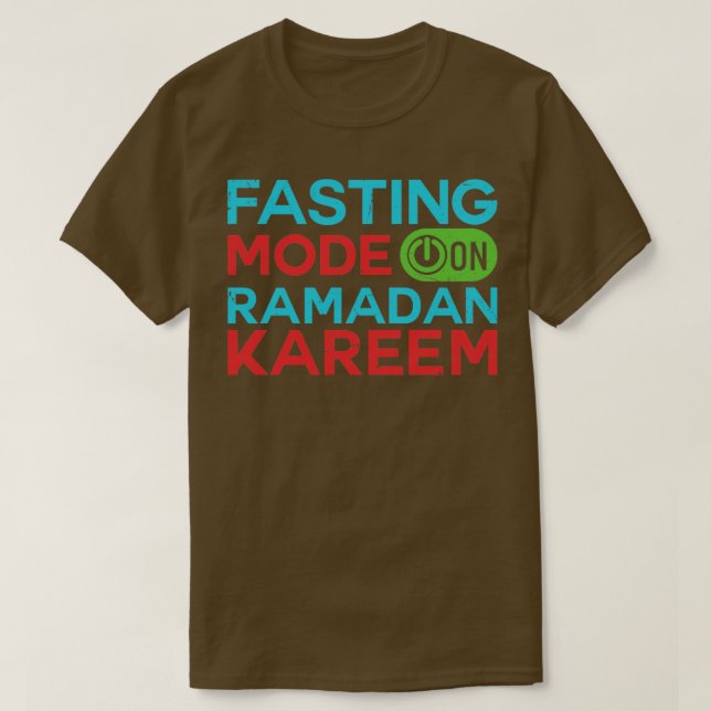 T-shirt Ramadan Mode Jeûne Sur Happy Ramadan Musulmans H (Design devant)