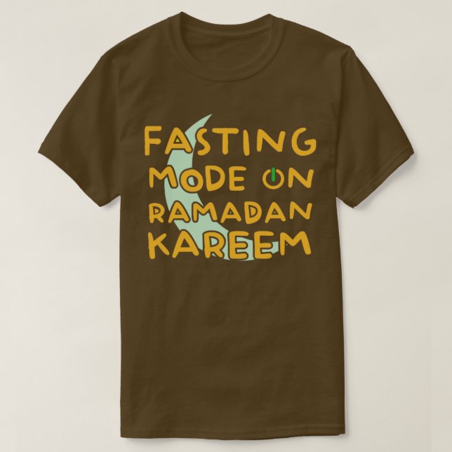 T-shirt Ramadan Mode Jeûne Sur Happy Ramadan Musulmans H (Design devant)