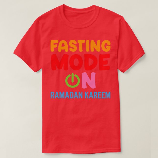 T-shirt Ramadan Mode Jeûne Sur Happy Ramadan Musulmans H (Design devant)