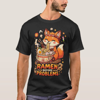 T-shirt Ramen avant les problèmes Mignon Ramen Kawaii Amou