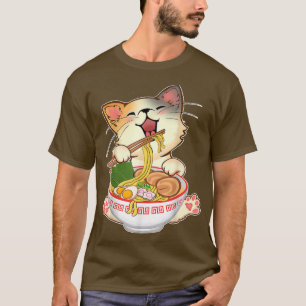 T-shirt Ramen Cat Anime Kawaii Japonaise Cadeaux filles Of