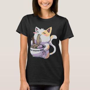 T-shirt Ramen Cat Kawaii Anime cadeau japonais
