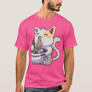 T-shirt Ramen Cat Kawaii Anime cadeau japonais