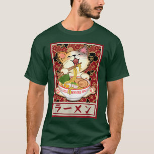 T-shirt Ramen Cat Kawaii Neko Anime Ados alimentaires japo