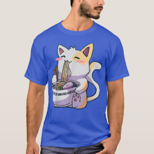 T-shirt Ramen Chat Cuisine japonaise Kawaii Anime Cadeau p