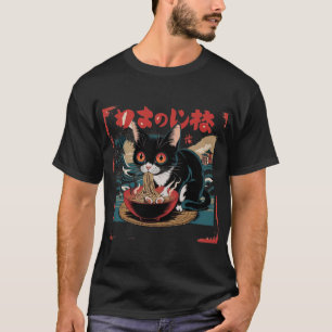 T-shirt Ramen Chat Japonais