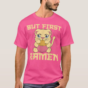 T-shirt Ramen Chat Kawaii Noodle japonais Funny Anime Chat