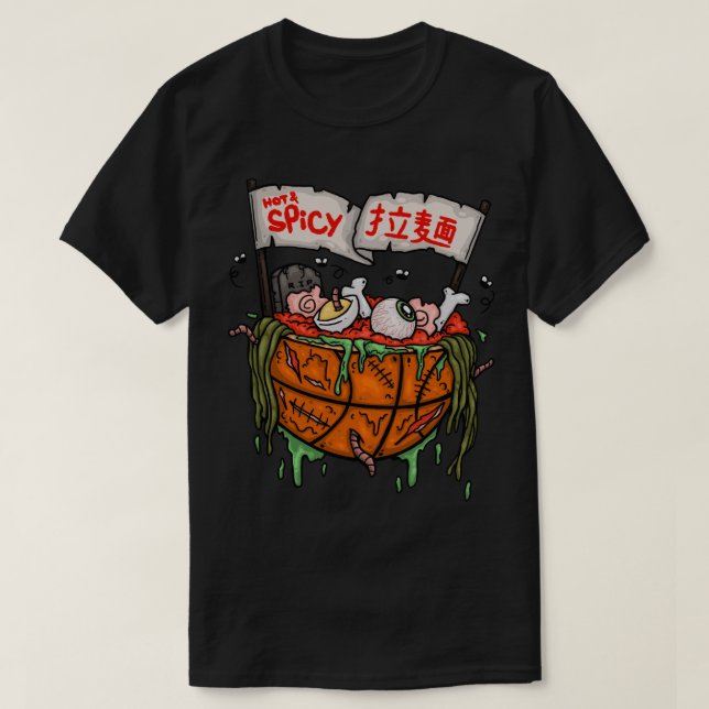 T-shirt Ramen chaud et épicé (Design devant)