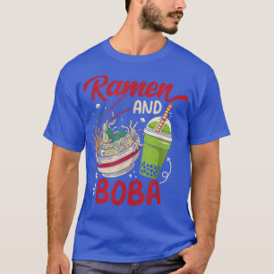T-shirt Ramen Et Boba Asiatique Noodle De Nourriture Bubbl