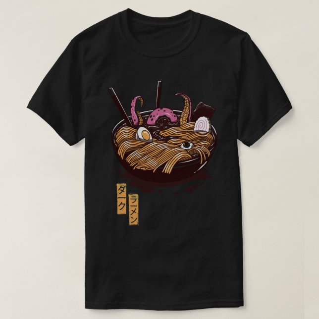 T-shirt Ramen foncé (Design devant)