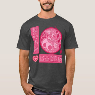T-shirt Ramen Girl Love Anime Ramen japonais 