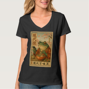 T-shirt Ramen Grenouille Moderne – Style Japonais Rétro