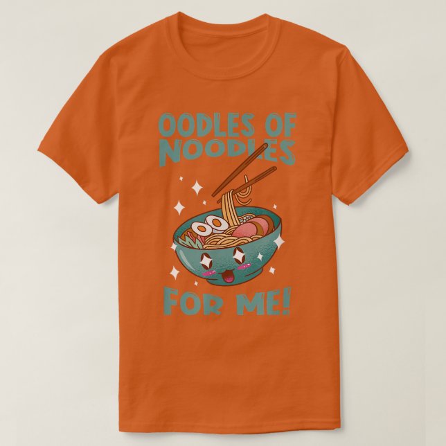 T-shirt Ramen Japan Kawaii Noodle Bowl  (Design devant)