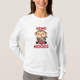 T-shirt Ramen Japonais nouilles Singe Doux Mange Ramen