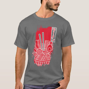 T-shirt Ramen Japonais Nourriture Japon nouilles Soupe Bow
