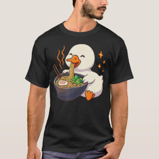 T-shirt Ramen Kawaii Oie Avec Nouilles
