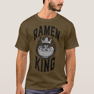 T-shirt Ramen King, Anime Japonaise Mignonne Pour Hommes, 