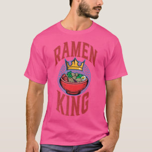T-shirt Ramen King, Mignonne Anime Japonaise Pour Hommes,