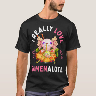 T-shirt Ramen Lover Aolotl Kawaii Anime nouilles Ados