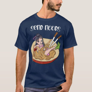 T-shirt Ramen Lover Funny S Girl Inside Bowl Envoyer Noods